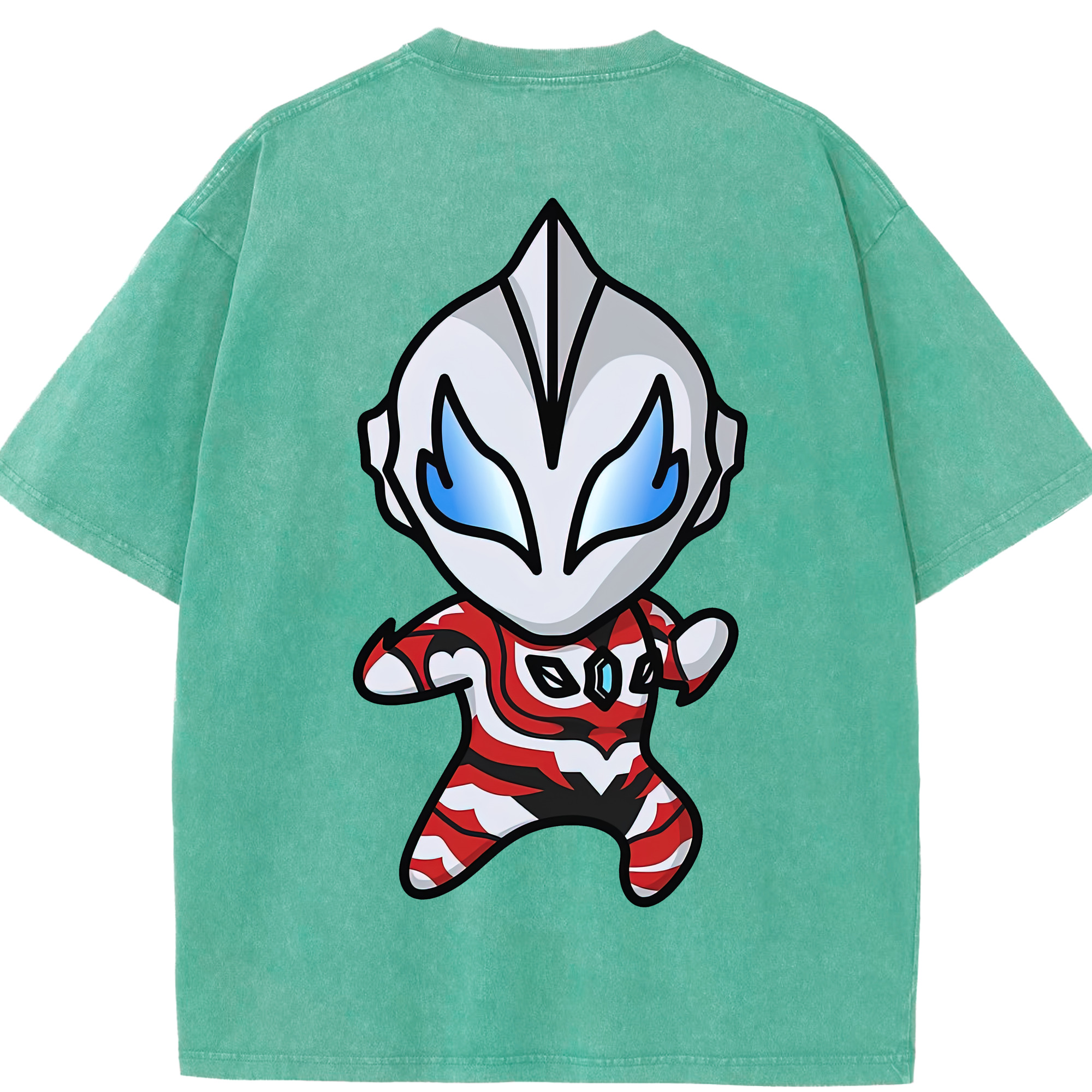 （画像用） ウルトラマン Ultraman 綿100% ヴィンテージ風 半袖Tシャツ（背面プリント）